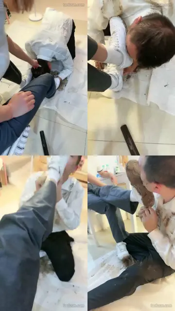 【苒溪】公司白领下班来清理鞋子