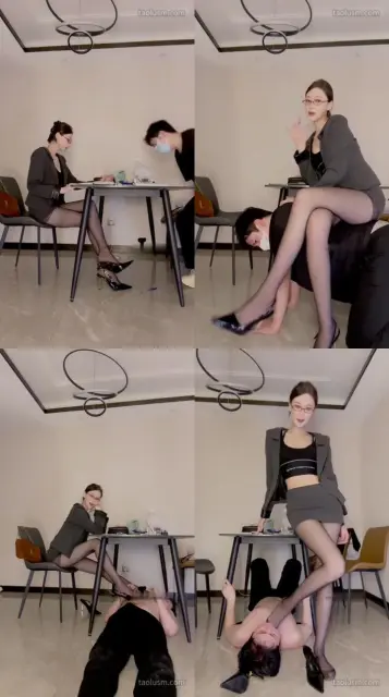 【艾琳】调教办公室猥琐男