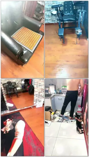 【冷颜Queen】玩家奴四爱椅子上手脚束缚捏乳头