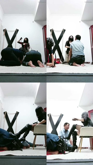 【南京冰炫女司】父子俩同时伺候主人主人严厉调教互相求情求饶不止