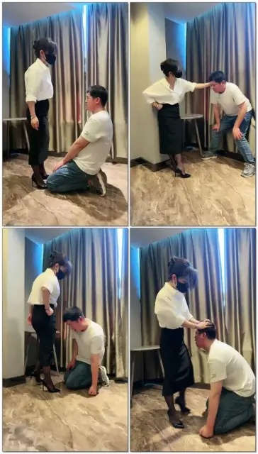 【辣吃多的辣姐s】TJ全体重爆头耳光