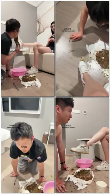 【泡泡】贱货喝洗脚水