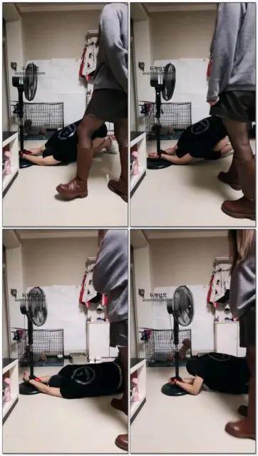 【QueenS】长靴爆踢贱畜！