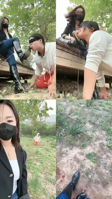 【辣吃多的辣姐s】户外玩母狗当母狗吃下鞋底泥的时候至此画成为艺术