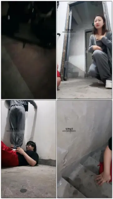 【素人挖掘机】楼道开发气质美女