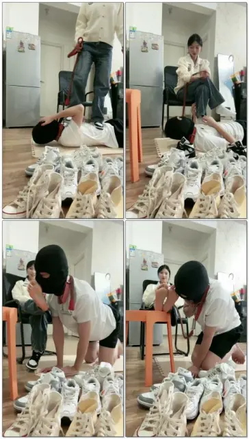【海绵大大】强迫狗子叫鞋子做妈强迫给鞋子磕头白袜窒息