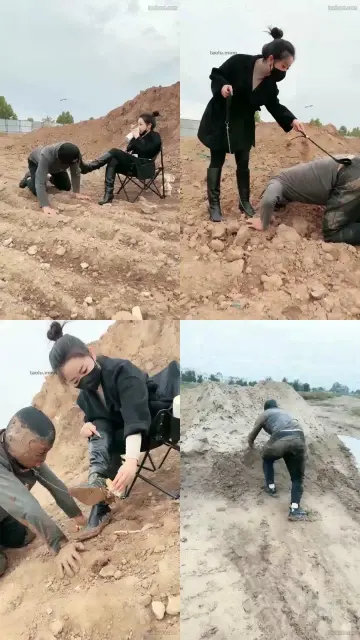 【辣吃多的辣姐s】K9户外泥地里撒欢