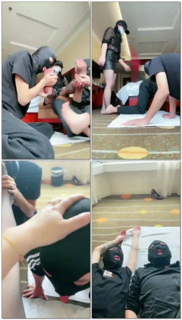 【漫音s】玩双奴黑丝高跟踩手惨叫