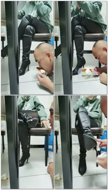 【西北傻子】零度的关爱伺候主人吃饭踩踏喂食脸擦鞋子