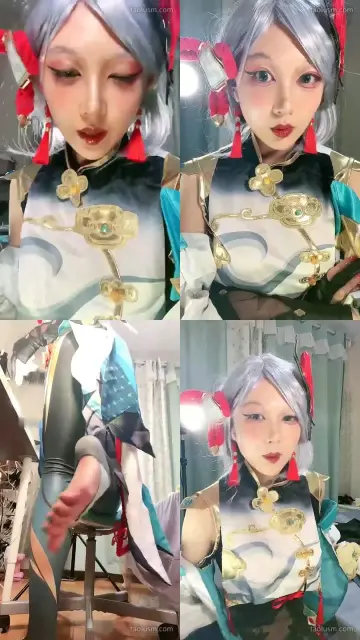 【佳佳s】第一视角申鹤小姨教你吞精了