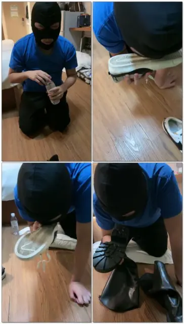 【唯兮夫妻主】济南学弟清理鞋底