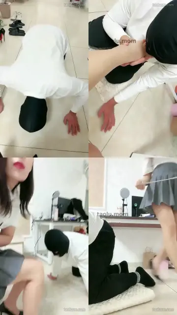 【S乔妹儿】调教学生狗耳光奴