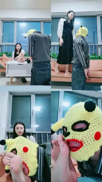 【青青】素人御姐训狗舔脚/口水/当坐垫