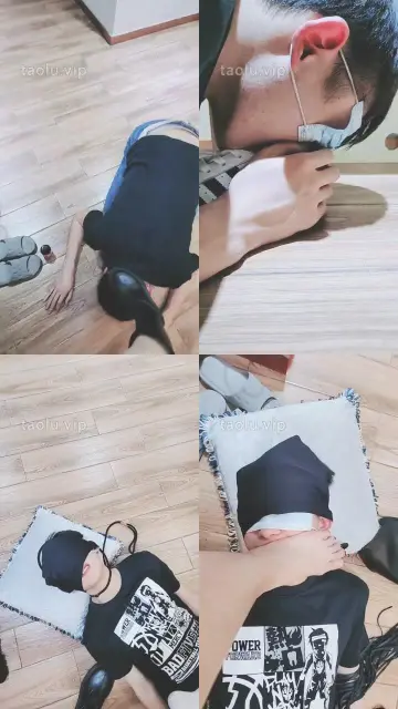 【嘉妮】强制奶狗闻白袜脚/长靴鞋窝/脚踩碾压/舔裸足