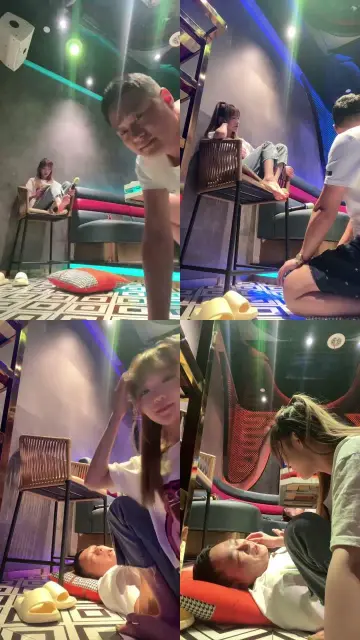 【文文】KTV-漂亮S裸足踩踏