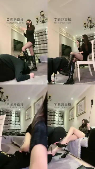 【猫神大人】长靴黑丝御姐踩虐