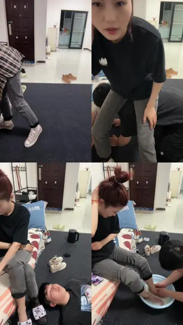 【安主子】帆布鞋白袜虐绿帽奴/鞭打/踩狗爪/骑马耳光/喂圣水