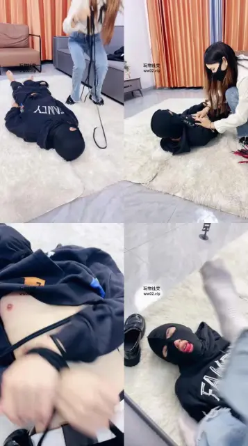 【沐沐大大】捆绑皮鞋白袜跺踩