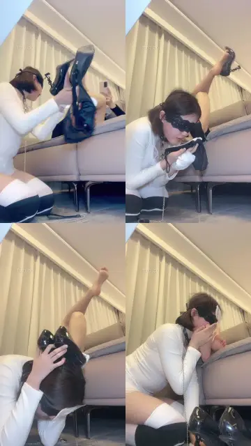 【妆主大大】母畜-脏高跟-内裤诱惑舔