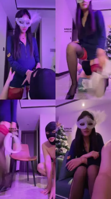 【04情侣主】性感黑丝诱惑虐/掐乳/坐脸窒息