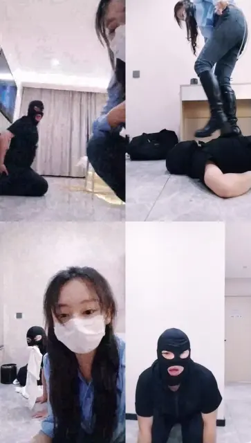 【蜘蛛S】圣水淋浴/高跟长靴踩/骑马狗爬/数据线鞭打