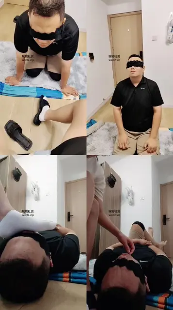 【上海汤圆】短白袜踩地毯奴/掐乳