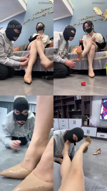 【辣姐】高跟肉丝脚脚垫/踩踏喂食/下跪伺候