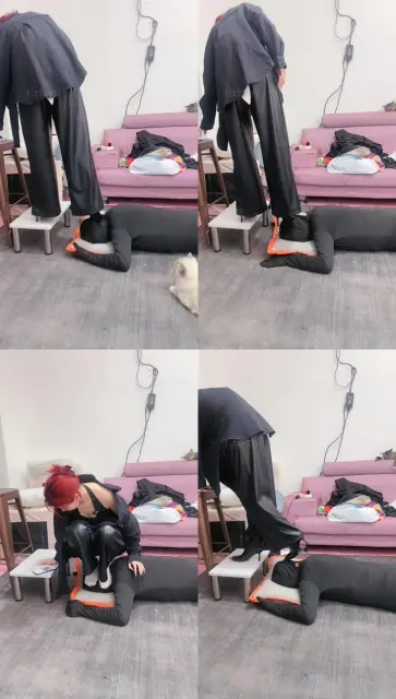 【冰诺】高跟+白袜脚爆踩狗头