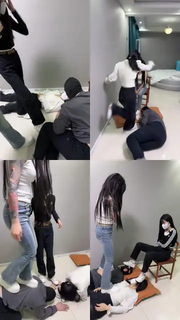 【精神小妹】超暴力双学生S-霸凌情侣奴/奴下奴