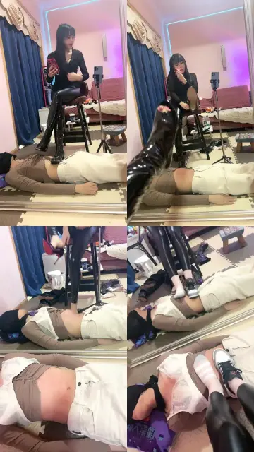 【伊晨】换多双脏鞋全体重踩踏