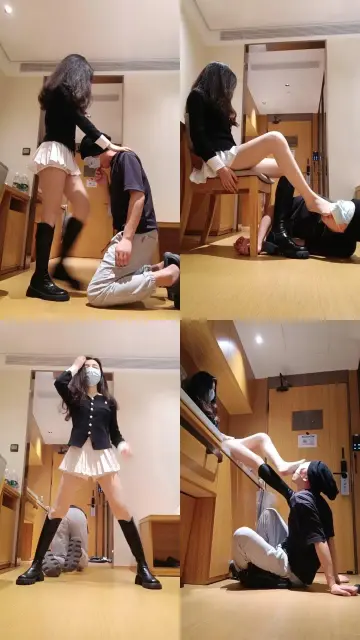 【御妍】长靴提档踩踏/清理鞋/闻舔肉丝【双视角版】