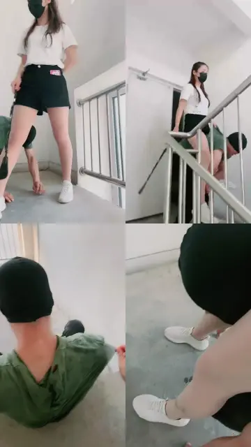 【语阳】骑马专场-小白鞋S-骑脖爬楼梯