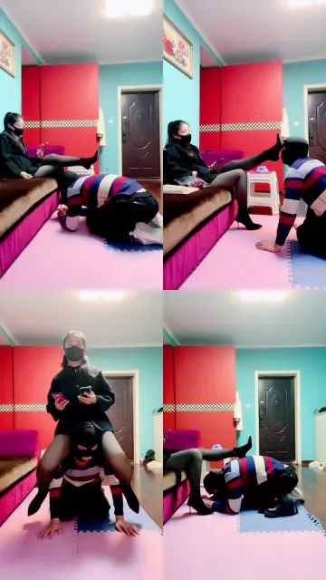 【语阳】高跟黑丝脚下贱奴