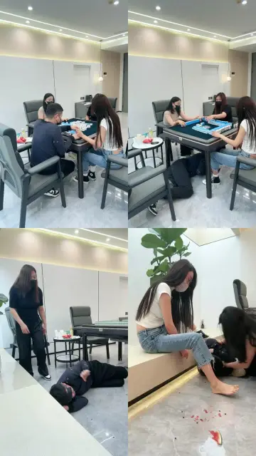 【苒溪】和3S打麻将输了被暴揍【双视角版】