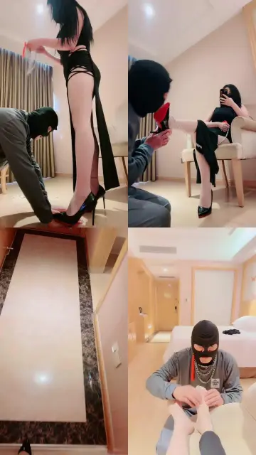 【甜心教主】漂亮御姐S-高跟踩狗爪/踩踏喂食/喝面包泡圣水