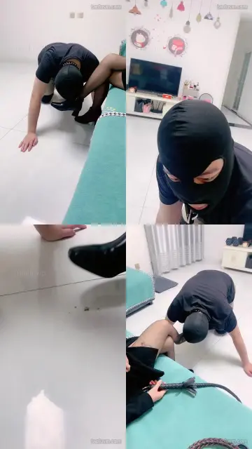 【蜜糖情侣】短靴黑丝-抽耳光/骑马爬行/舔拖鞋