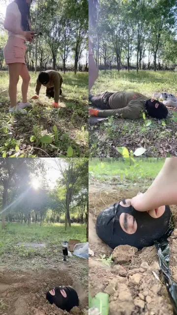 【喵主】户外小白鞋踩虐/狗爬犬化/鞭打/强制活埋