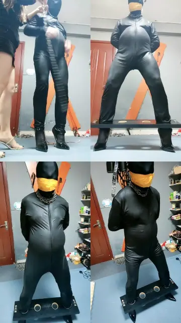 【东营天香百合】刑具吊绑胶带封嘴重度虐