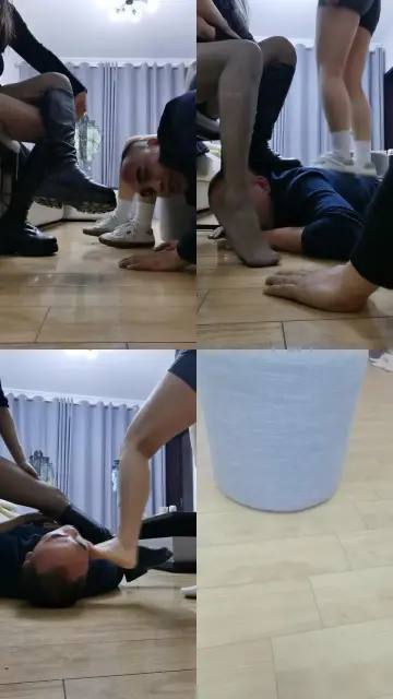 【西北傻子】双S-女销售S-白鞋白袜/靴子/踩踏喂食/揪耳朵