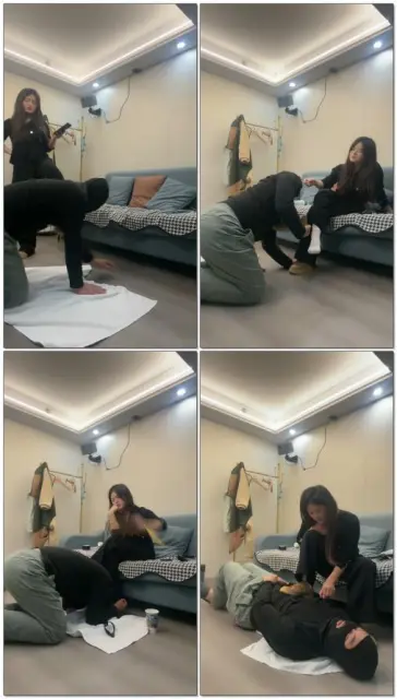 【子熙大人】全程打贱狗圣水小饮料踢裆踢哭