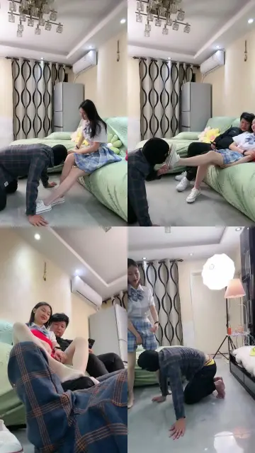 【素人星探】情人节情侣专场-闻鞋袜/转胯