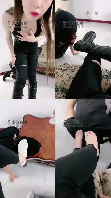 【领主老大】模特长靴臭棉袜羞辱专场