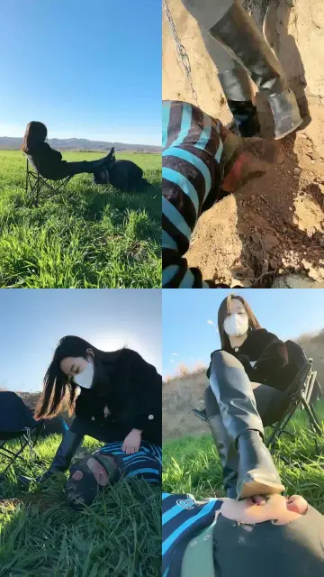 【辣吃多的辣姐s】户外长靴骑马虐老登