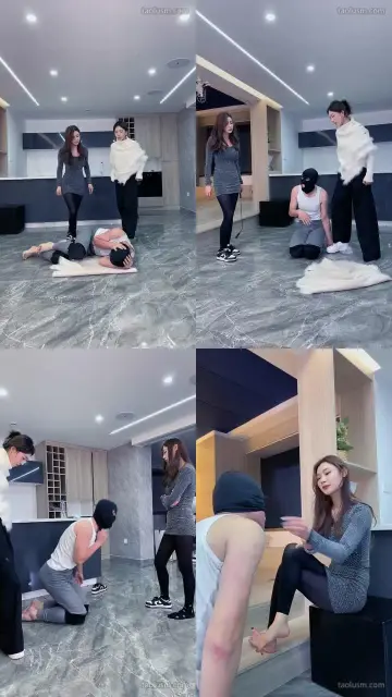 【麋鹿银儿】双s穿鞋爆头踹头开大脚