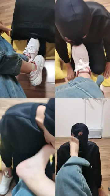 【优优】狗舌舔脏鞋底/运动鞋踩狗头/闻棉袜舔裸足