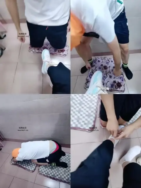 【奇了怪了】板鞋白袜重度踢裆/物化脚垫