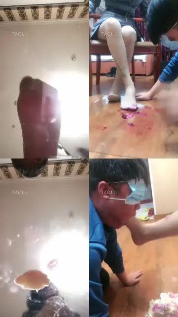 【逗逗】俯视沉浸式咀嚼/脚喂食/脚深喉插吐