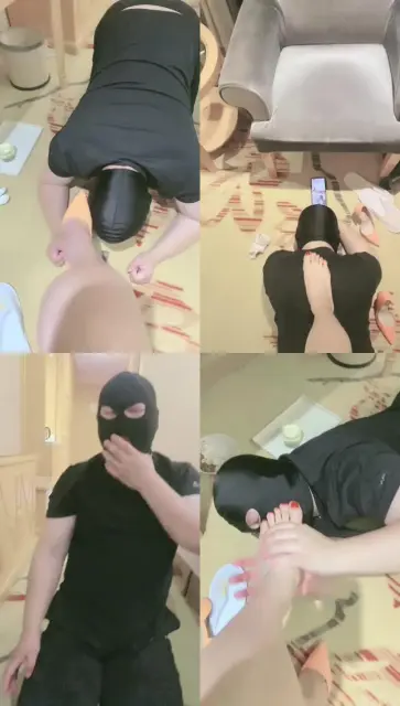 【颜值】嘴叼高跟/裸足踩踏