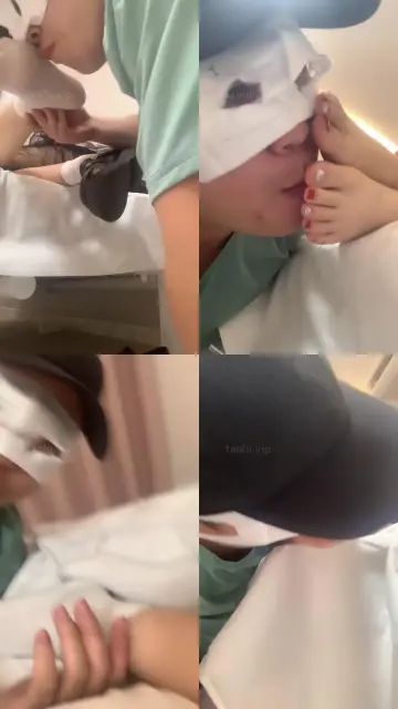 【精神小妹】深夜闻舔素人白袜裸足