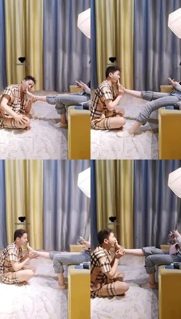 【乖乖m】白袜脚裸足狂舔【三】